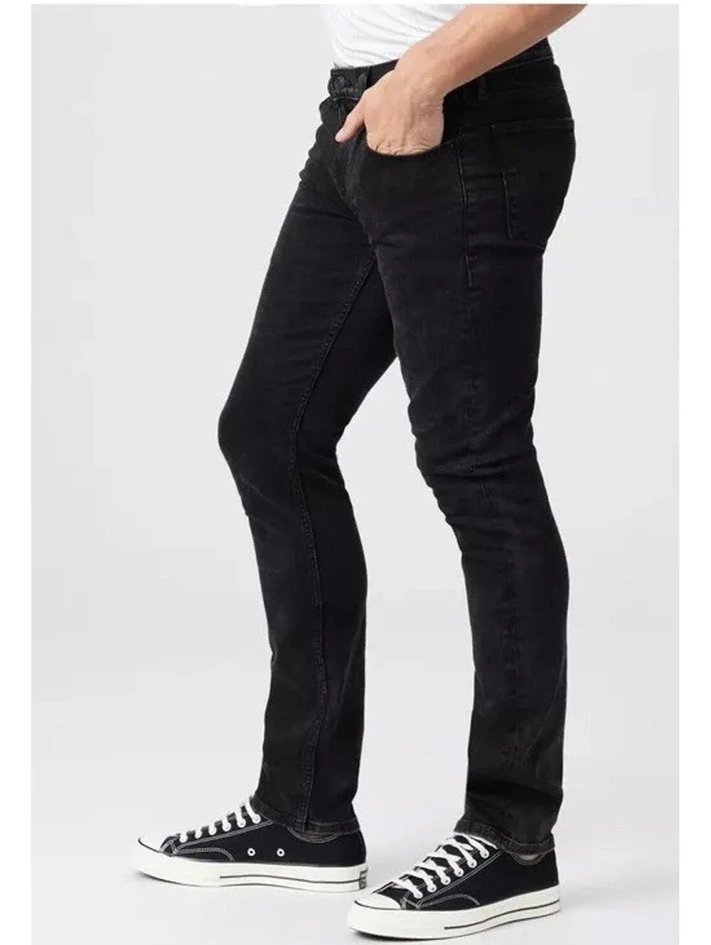 PAIGE Lennox Slim Fit Black Stretch Jeans Men’s 30 Transcend